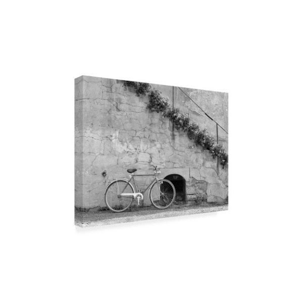 Monte Nagler 'Bicycle And Cracked Wall Einsiedeln Switzerland' Canvas Art,24x32